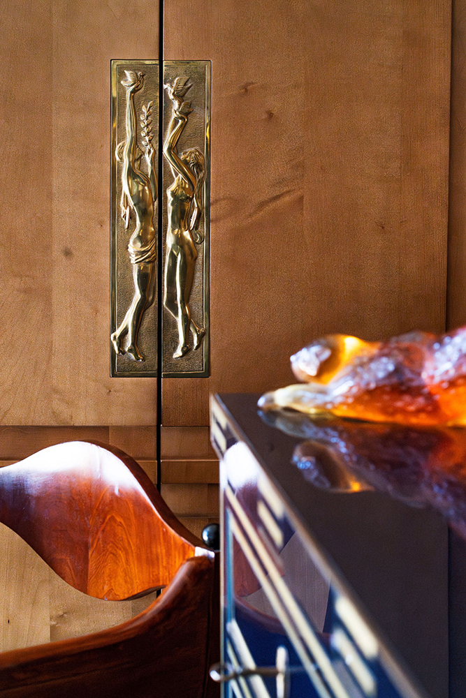 Maison Saumane de Vaucluse, détail poignée