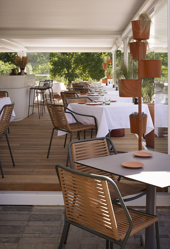 Brasserie Lattara, terrasse