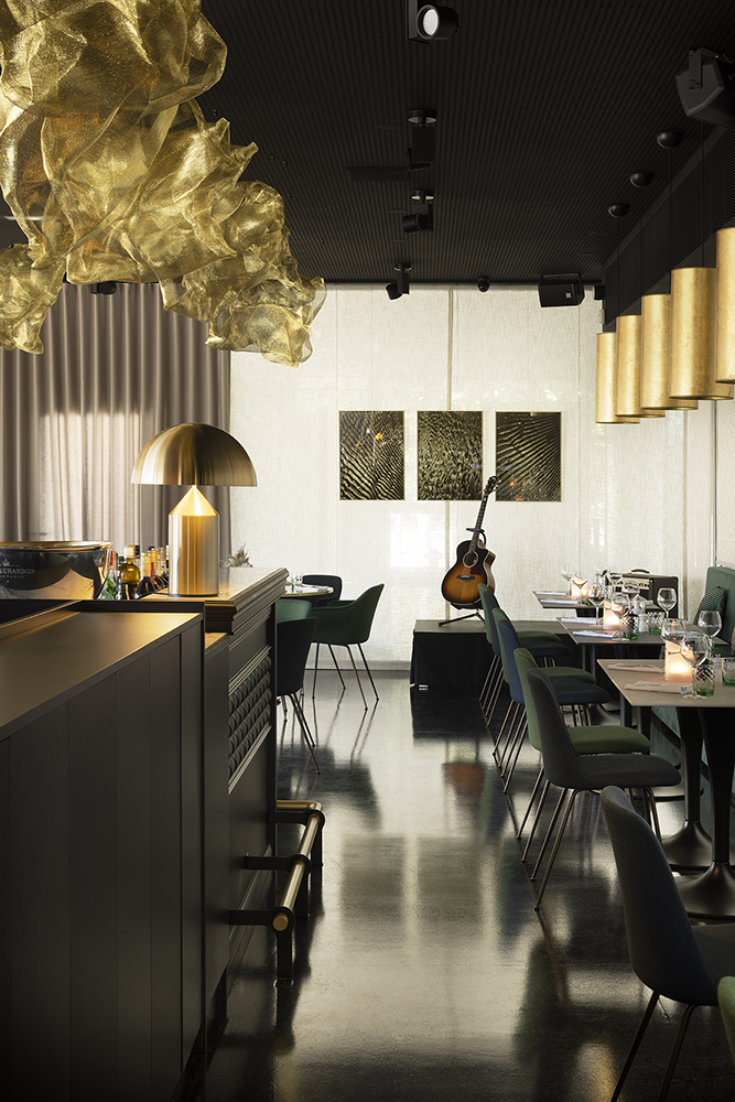 Brasserie Lattara, coin musique